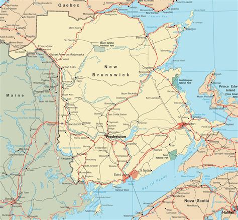 new brunswick cities and towns.